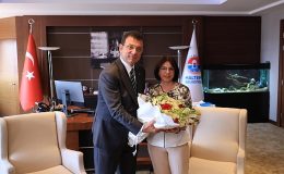 Ekrem İmamoğlu, Maltepe Belediye Başkanı Esin Köymen’e tebrik ziyaretinde bulundu