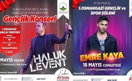 Osmangazi’de 3 gün sürecek 19 Mayıs Coşkusu Haluk Levent ve Emre Kaya ile Kutlanacak